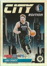 2023-24 Panini Hoops Premium Stock Luka Doncic City Edition Silver Prizm SP