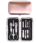 7pc Stainless Steel Manicure & Pedicure Set — Travel Nail Care Kit - New !!