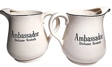 Vintage Advertising Ambassador Deluxe Scotch Mini WADE Beer Pitcher Set