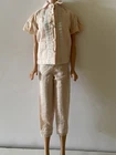 Vintage 1960s Mattel Barbie Doll Two-Piece Pink Pajamas #1601 Japan