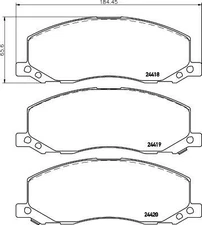 Mintex Front Brake Pads Set For Opel Saab Vauxhall 9-5 Insignia