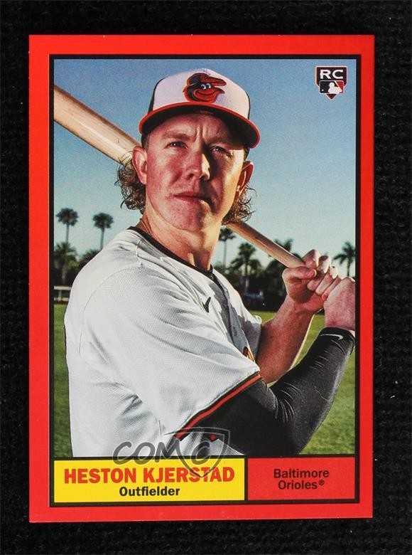 2024 Topps Archives Red Hot Foilboard 17/50 Heston Kjerstad #11 Rookie RC 0vp1
