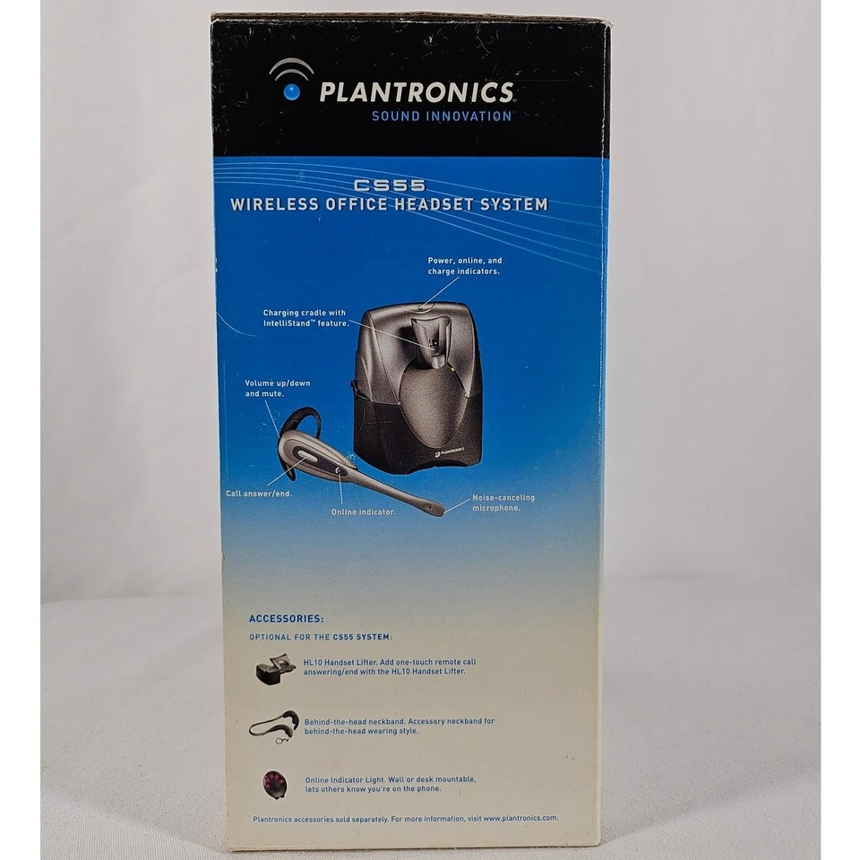 For Sale: Pre-Owned Plantronics CS55 Wireless Office Headset System - Image 3 of 4