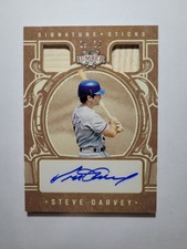 2025 LEAF LUMBER STEVE GARVEY SIGNATURE STICKS AUTO DUAL GAME USED BAT DODGERS