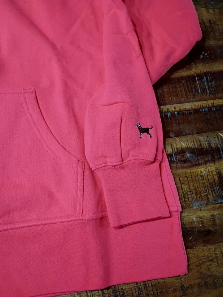 Womens The Black Dog Clasic Heavyweight Hoodie Sweatshirt Medium Port side Red  - Image 3 of 4