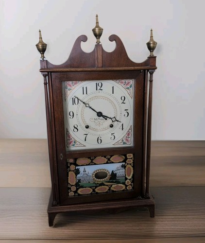 Vintage Seth Thomas Pillar And Scroll "Tradition" Clock 19.5"x 11" 🕰️BEAUTIFUL - Picture 9 of 11