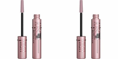 (2 Pack) Maybelline Sky High Blackest Black Sensational Washable Mascara 0.24 oz