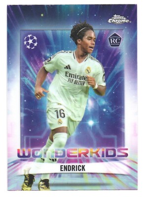2024-25 Topps UCC Chrome Wonderkids Real Madrid Endrick RC