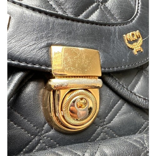 MCM Black Quilted Leather Stark Backpack - Picture 5 of 15