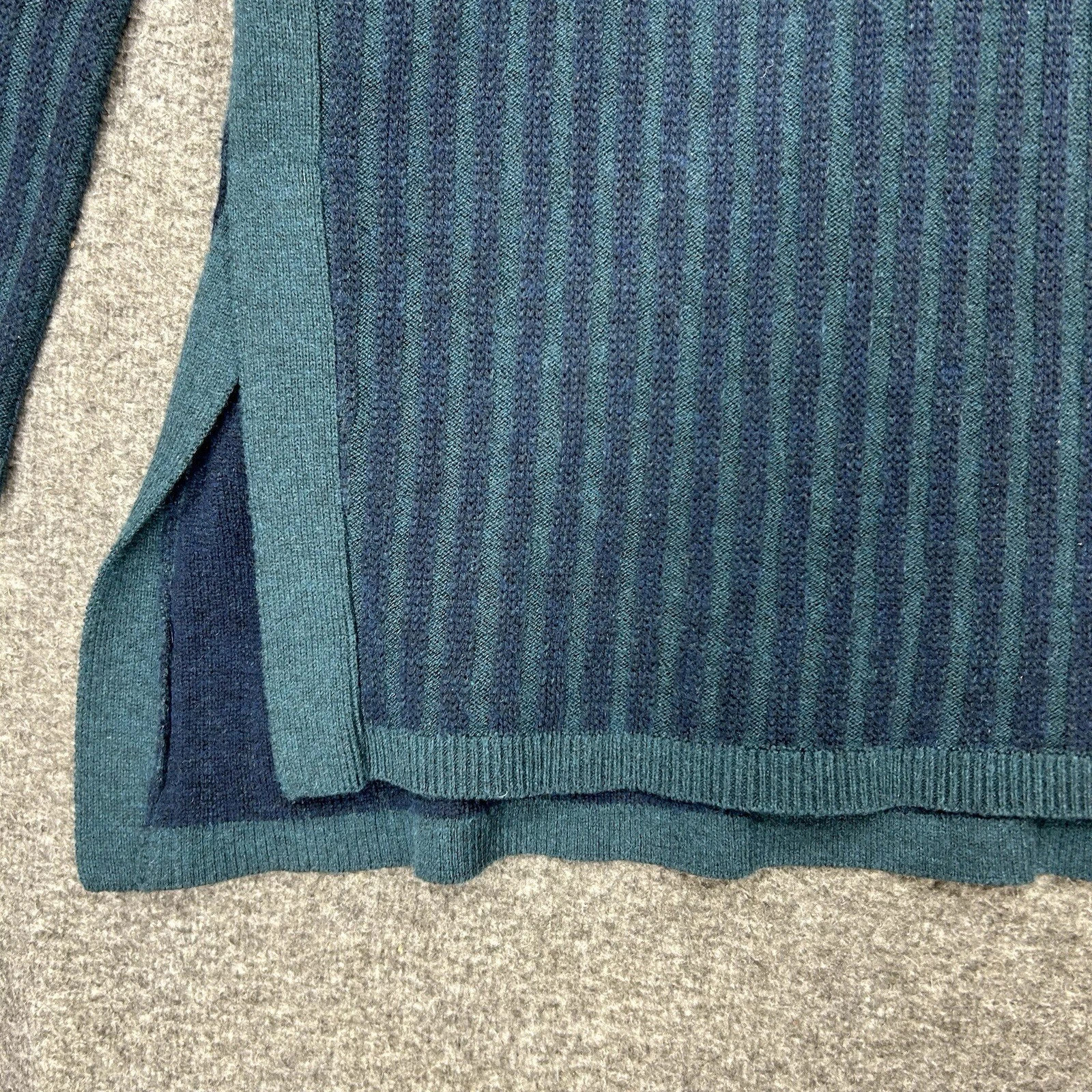 smartwool shadow pine v-neck ribbed wool blend sweater