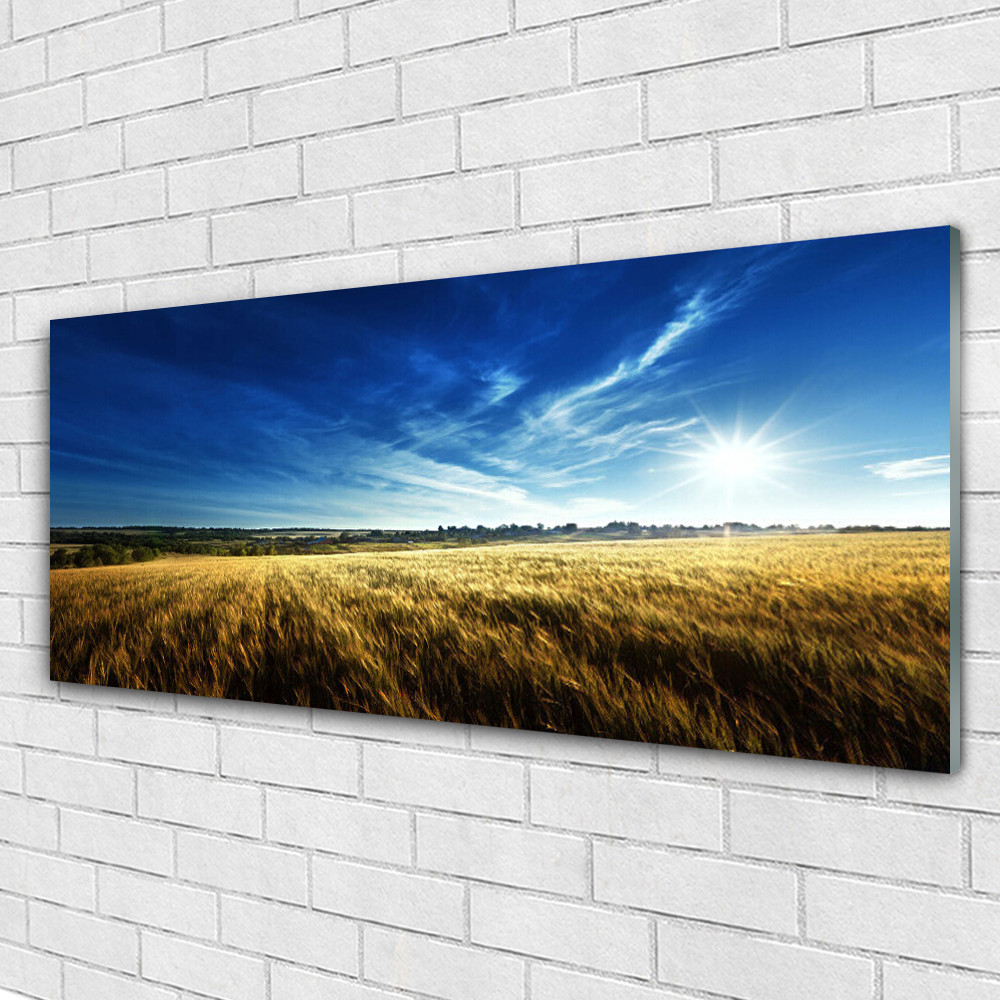Tableau nature haut de gamme en plexiglas brillant 125x50cm avec impression HD
