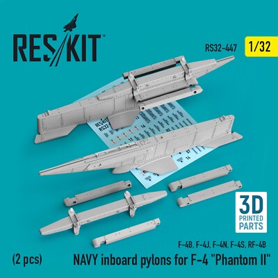 NAVY inboard pylons for F-4 ''Phantom II'' (2pcs)- Scale 1:32 ResKit RS32-0447