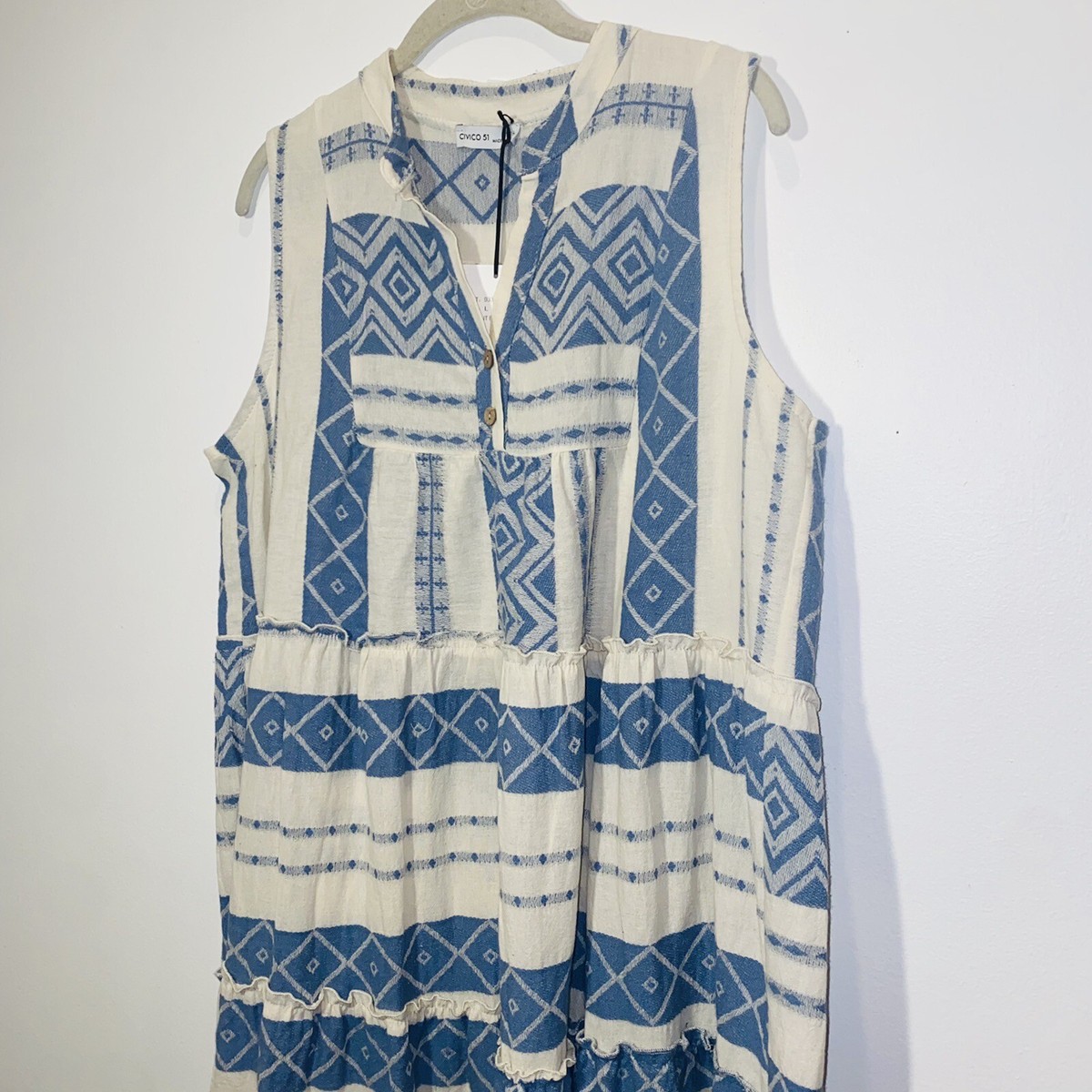 CIVICO 51 Lab Women's Size Large Dress Sleeveless Made in Italy BOHO CIVICO 51 Lab Women's Size Large Dress Sleeveless Made in Italy BOHO