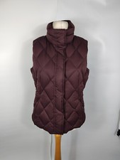 Eddie Bauer Womens Premium Quality Goose Down + Feather Puffer Gilet Size M