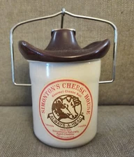 Vintage Simonton's Cheese House " Always-A-Head" Cheese Spread Crock Jar