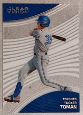 2023 PANINI CHRONICLES CLEAR VISION CARD #1 TUCKER TOMAN BLUE JAYS NM-MINT 