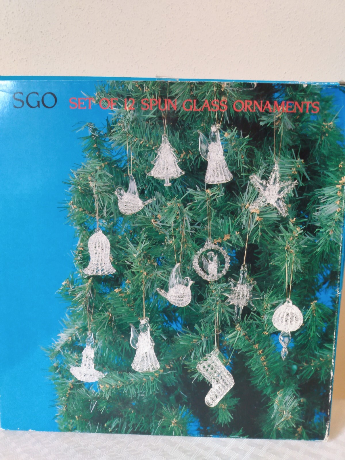 Vintage Spun Glass Christmas Ornaments lot of 17 Beautiful! eBay
