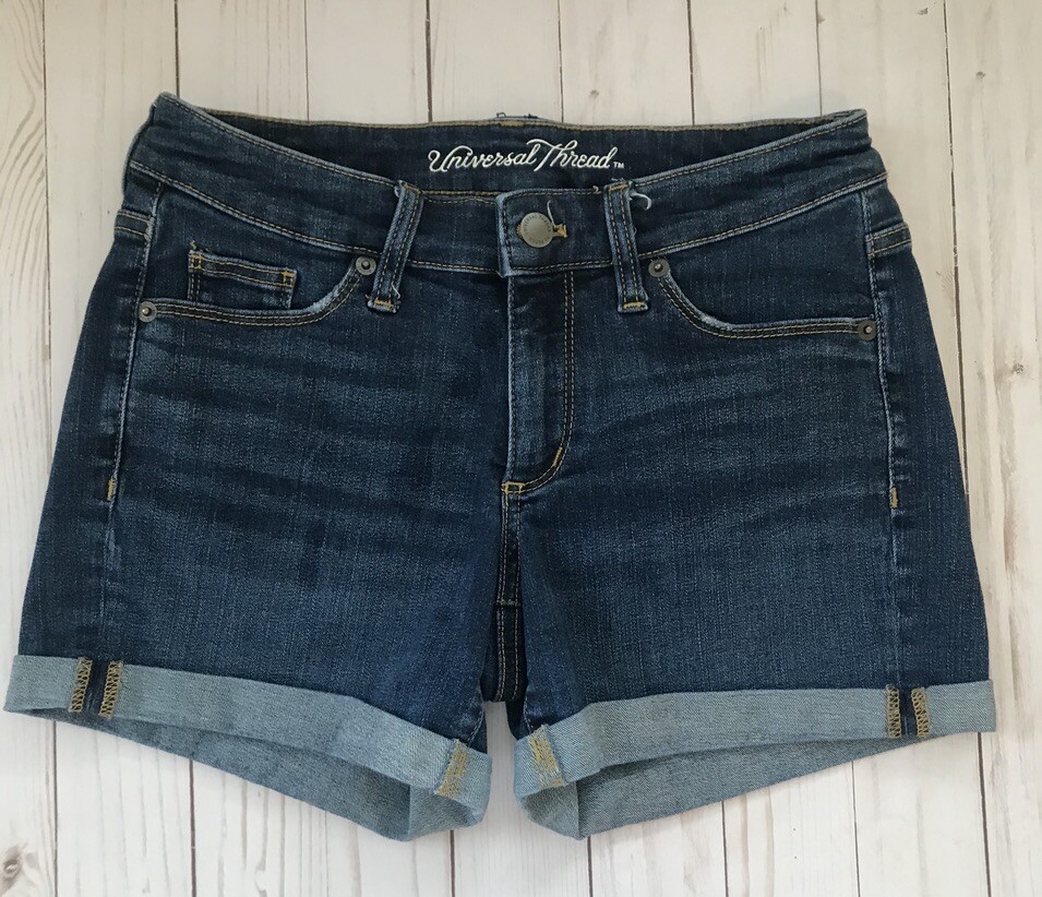 Universal Thread Junior's Cuffed Denim Shorts Siz… - image 6