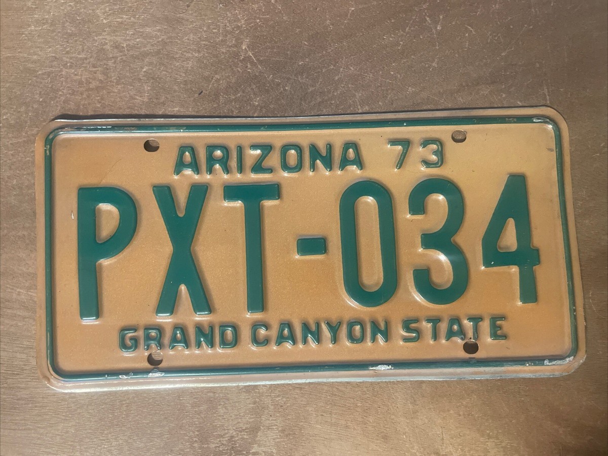 1973 Arizona License Plate # PXT-034 | eBay