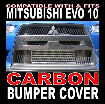 Carbon Front Bumper Centre Cover ''Fits'' Mitsubishi Evo EVOLUTION 10 EVO X