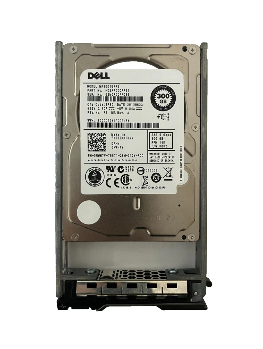Dell 300GB SAS 2.5 Inch Internal Hard Disk Drives for sale | eBay