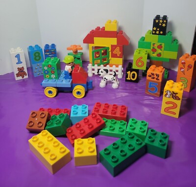 Lego Duplo Toddler Building Set #5497 Play with Numbers Dog boy
