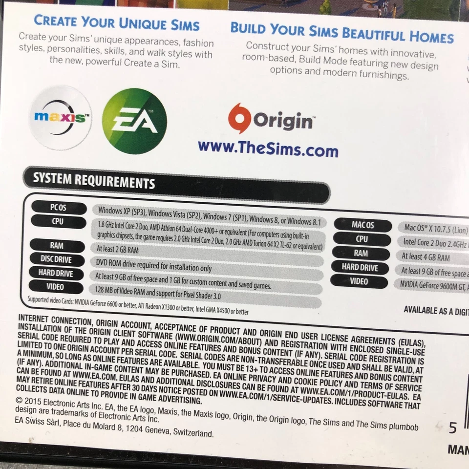 The Sims 4 PC DVD ROM Game Computer Video Game Simulation Family Fun Role Play - Image 4 of 4