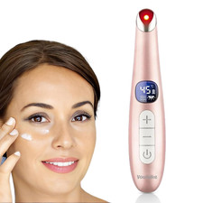 3-in-1 Eye Lift Wand, Vibrating Red Light 98 F to 113 F LCD Display Eye Massager