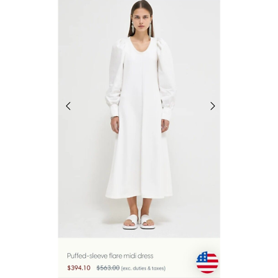 flared dress pants h&m High-Neck Long Sleeve Lace Fit-And-Flare Wedding Dress With Detachable  Overskirt