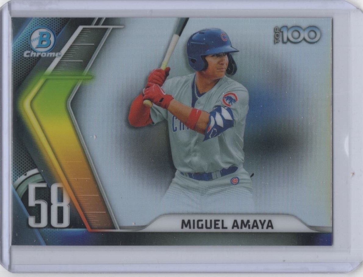 その他 Miguel Amaya Bowman chrome RC Auto /100 Miguel Amaya Bowman chrome RC Auto /100