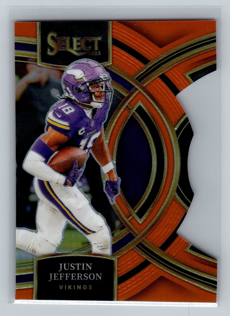 2023 Panini Select Justin Jefferson Premier Orange Die Cut /399