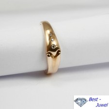 Ring in 585 Gold 14 Karat  mit Diamant 0,03 ct.