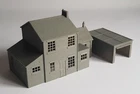 Model Railway brick house - Country styled House with Garage - OO gauge 1.76