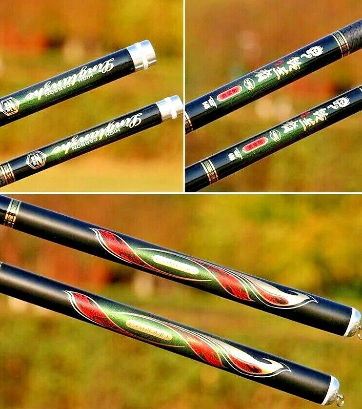 Ultralight Carbon Fiber Fishing Rod Hand Pole Hard Travel Telescopic Lure Carp S - Image 3 of 4