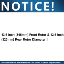 Sport Drilling Brake Discs Compatible With CHRYSLER 300 C LX LE