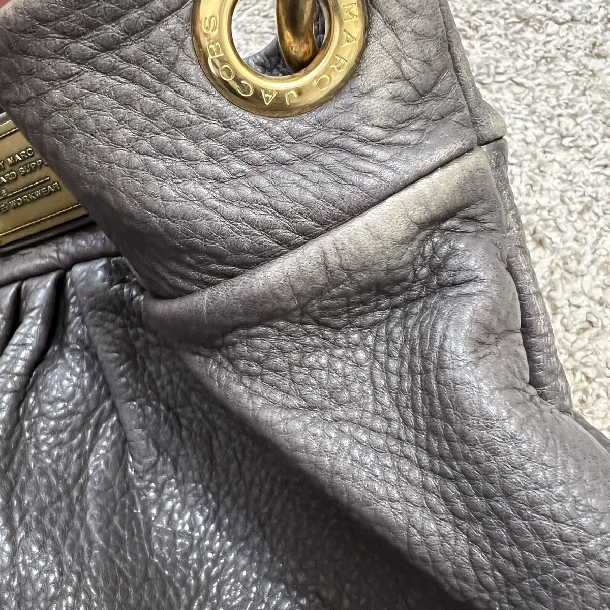 Marc by Marc Jacobs Classic Q Hillier Hobo Bag Gray | eBay