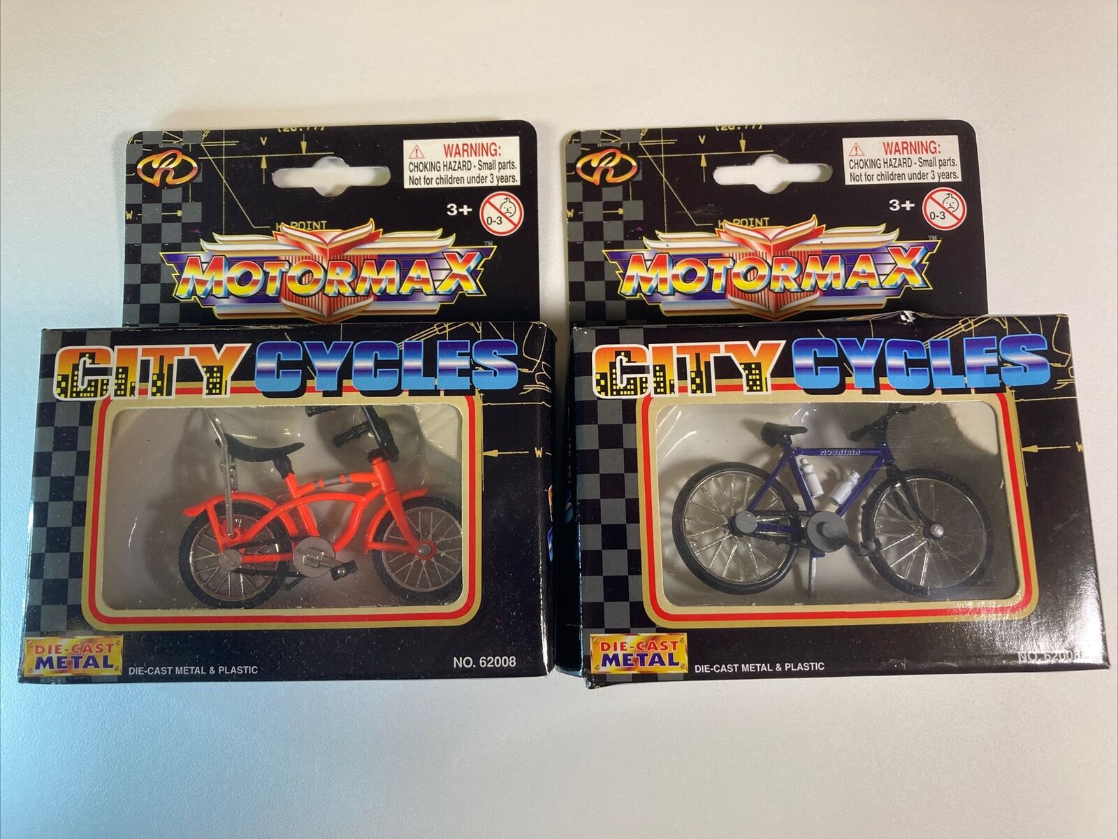MOTORMAX 62008 City Cycles 1:20 Diecast & Plastic Bicycles Lot Mountain Bike