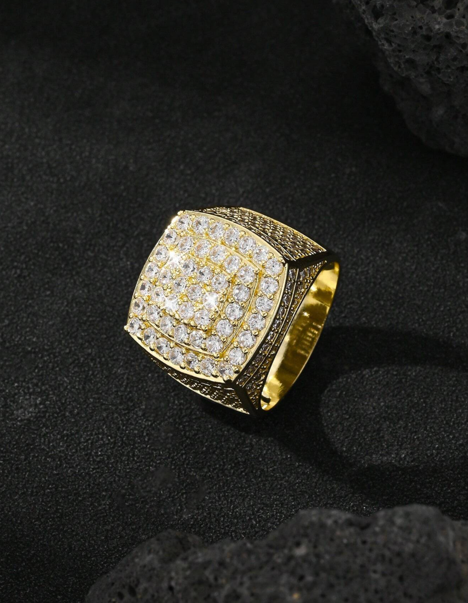 Anillos Sortijas de Titanium En Oro 14k Para Hombre Joyeria Fina Anel Aros