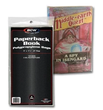 (100) BCW Paperback Book 2 Mil Poly Bags 5" x 7 3/8" Archival Safe Acid Free