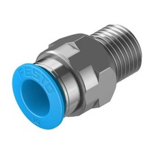 2Pc Festo Corporation QS-1/4-10 PUSH-IN FITTING
