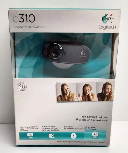 Logitech C310 720P/30FPS HD Webcam - Black Sealed Brand NEW! Free Shipping