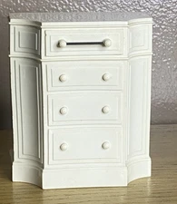 Vintage Dresser Coin Bank 1950s Park Sherman Art Deco Cream Plastic Rare 1950s