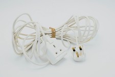 White Long Extension Cable Reel 1 Socket