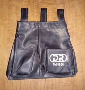 UMPIRE BALL BAG - BLACK VINYL - STURDY CONSTRUCTION - w/INDICATOR