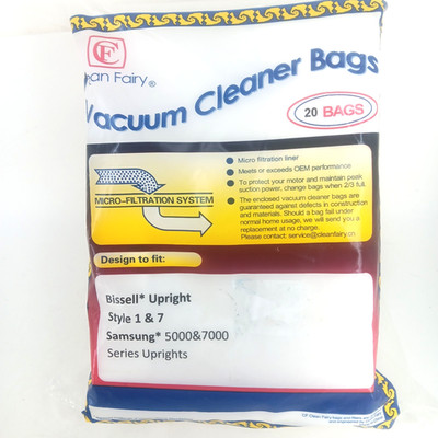 20 Clean Fairy Vacuum Cleaner Bags Bissell Upright 1 & 7 Samsung 5000 &  7000