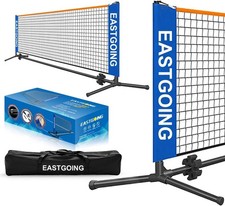Eastgoing 10 ft Mini Portable Soccer Tennis Net  Pickleball Net System with Bag
