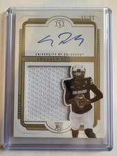 SHEDEUR SANDERS Rookie Patch Autograph (RPA) 2025 NT Collegiate AUTO #'d 83/99!!