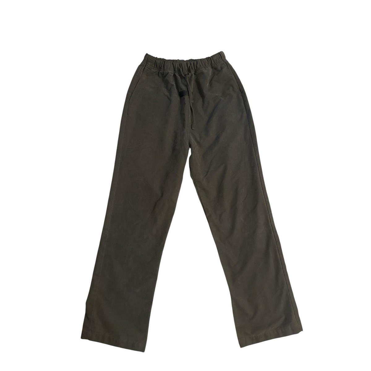 Men XS Essentials Fear of God Relaxed Trouser Off-Black Pants 