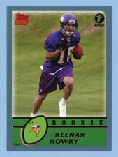 2003 topps 1st edition Keenan Howry card # 312 vikings rookie rc. rookie card picture