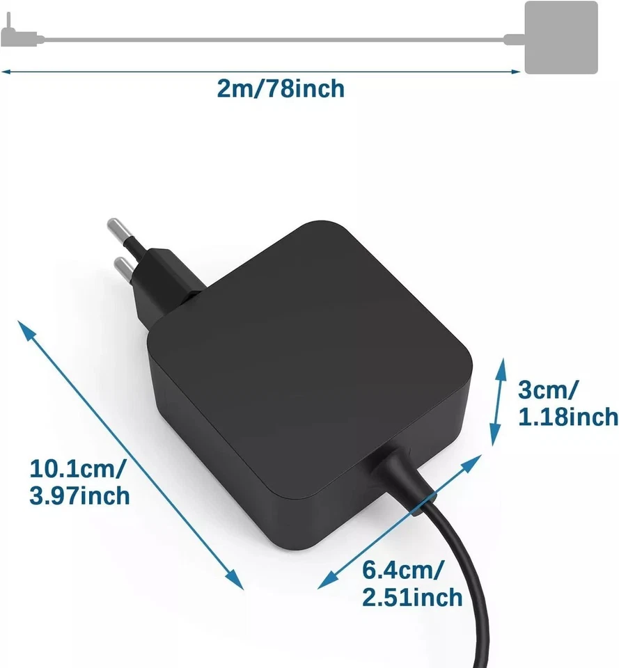 Charger per ASUS AD2066020 010lf / Adp-45bw c Alimentatore per laptop 45 W 19 V - Image 2 of 4